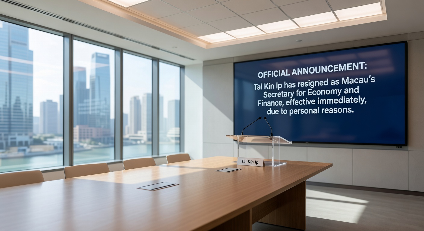 Inside a bustling Macau casino floor, showing roulette tables, slot machines, and high-rollers amid opulent decor