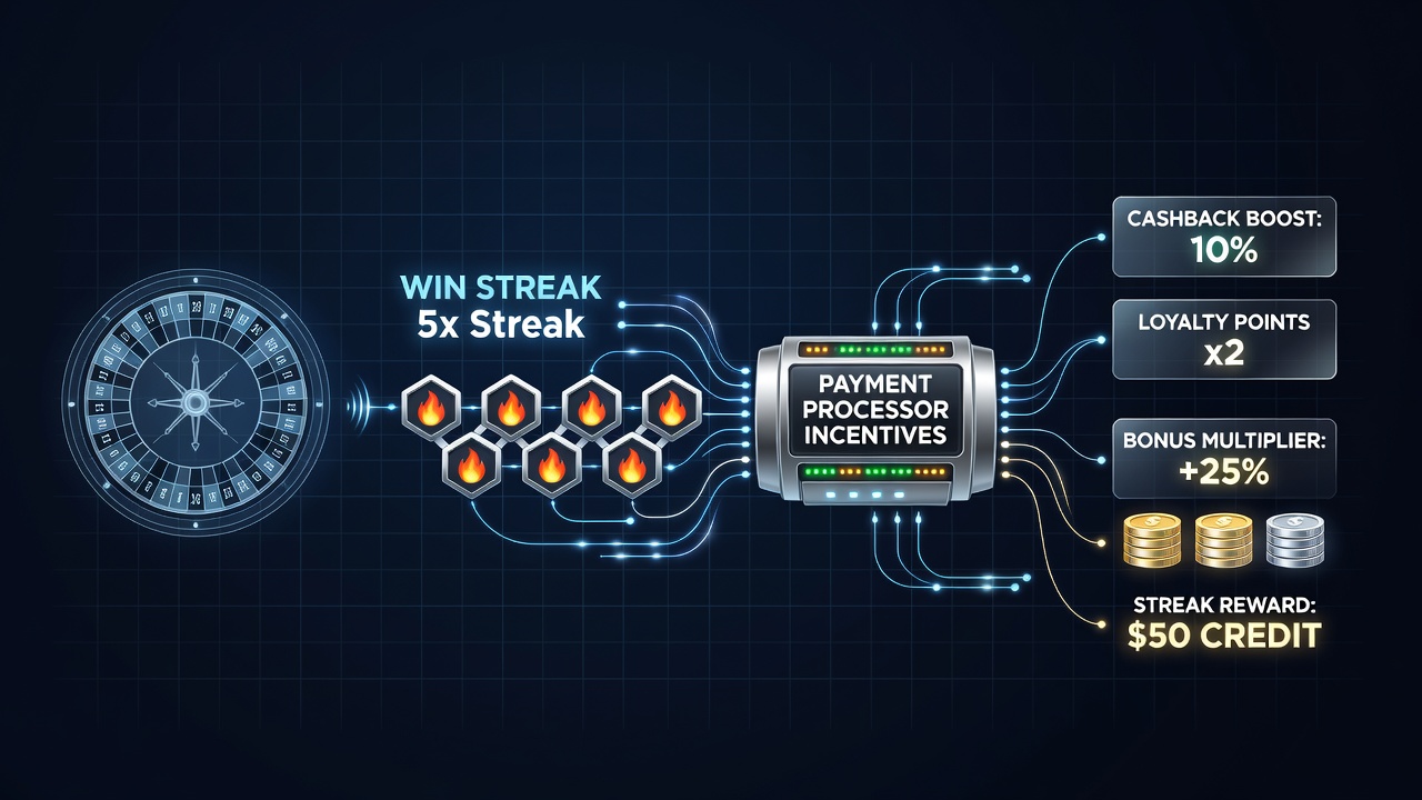 Chart displaying correlations between streak lengths and payment incentive activation in online roulette and blackjack